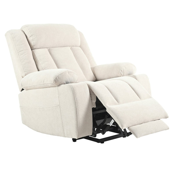 English Elm Power Lift Recliner Chair - Comfortable Fabric Seating With Remote, Cup Holders & Extended Footrest W1028S00042-GIGA