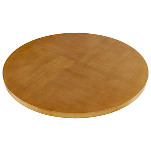 JLA Home INK+IVY - 44" Pecan Round Dining Table with Flipped-Grain Veneer Top and Open X-Base for Stylish Everyday Seating II121-0499