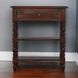 English Elm Solid Wood Turned Occasional Table