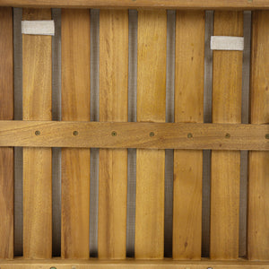 English Elm Christopher Knight Home® - Preston Teak Outdoor Dining Chairs Set of 2 with Beige Cushions, Acacia Wood Frame, Wicker Backrest N775P243309T