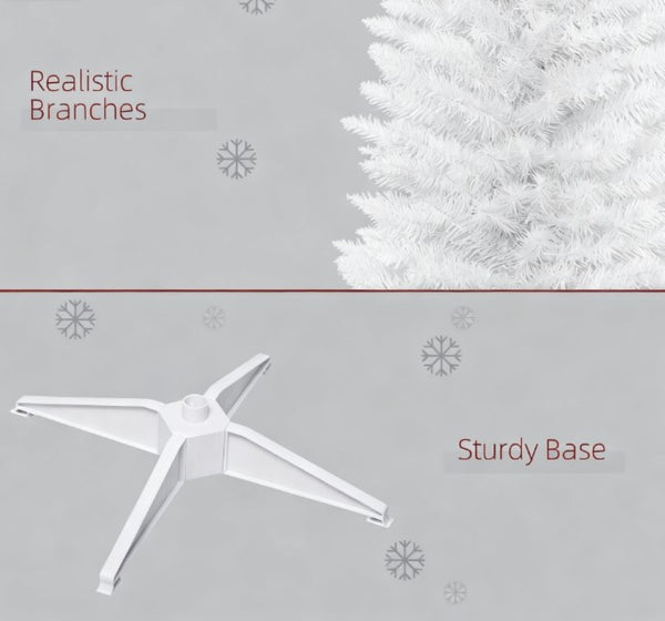 English Elm Snow Flocked Pink Pencil Artificial Christmas Tree for Entryway or Bedroom Corner T3971P419335