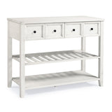 48" Solid Wood 2-Drawer Buffet White BU48HNKWH Walker Edison