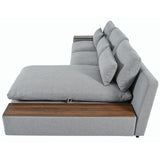 English Elm [ Video Provided] L-Shaped Modular Sectional Sofa With Removable Back Cushions,3 Pillows and 2 Storage Spaces,Suitable For Living Rooms,Offices and Apartments