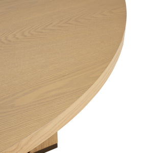 English Elm Christopher Knight Home® - 48" Round Dining Table In Natural Ash - Compact Farmhouse Design For Cozy Spaces & Easy Assembly N771P240936A