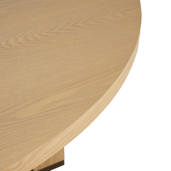English Elm Christopher Knight Home® - 48" Round Dining Table In Natural Ash - Compact Farmhouse Design For Cozy Spaces & Easy Assembly N771P240936A