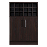 Christopher Knight Home® - Noble House - Roula Mid Century Walnut Finish Faux Wood Wine and Bar Cabinet