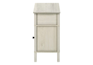 English Elm Accent Side Table with Open Shelf and Cabinet Storage for Compact Living Spaces Oak B2710P461703