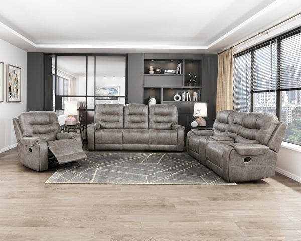 English Elm Modern Dual Reclining Sofa with Pocket Coil Cushions and Microfiber Upholstery B011P228255