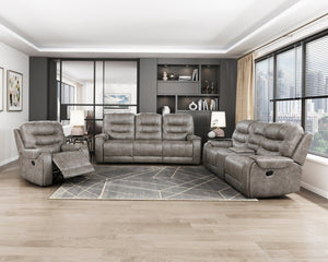 English Elm Modern Microfiber Recliner with Pocket Coil Seating and Solid Wood Frame for Living Rooms B011P228257