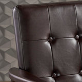 Christopher Knight Home® - Noble House - Marcola Mid Century Modern Faux Leather Club Chair with Wood Frame