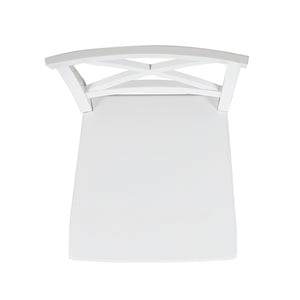 English Elm Christopher Knight Home® - Roshan Farmhouse Acacia Wood Dining Chairs Set Of 2 – Rustic White Comfort For Your Dining Space 62888.00WHI