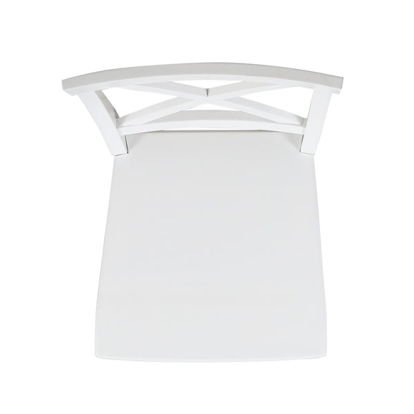 English Elm Christopher Knight Home® - Roshan Farmhouse Acacia Wood Dining Chairs Set Of 2 – Rustic White Comfort For Your Dining Space 62888.00WHI