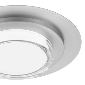 English Elm 16 Inch Square Led Flush Mount Ceiling Light with Acrylic Diffuser for Modern Interiors Chrome B370P400760