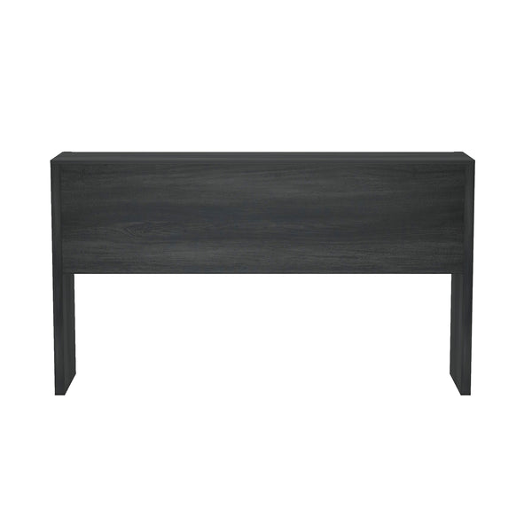 English Elm Linda Console Table Charcoal Gray with 3 Spacious Drawers, Sleek Hardware-Free Front, 60" L Modern Storage B365P398091