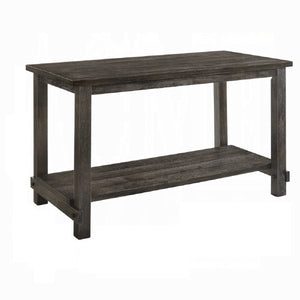 English Elm Contemporary Sleek Rectangular Dining Table 71"W x 36"D x 30"H — Modern Sturdy Wood Centerpiece Gray,Tan 33.5 L x 63.5 W x 7 H B2741P336521