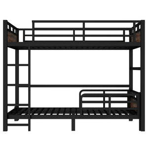 English Elm Twin Xl Solid Pine Loft Bed with Built-in Led Lighting and Storage Shelves W1580S00442