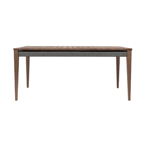 English Elm Orbit Solid Eucalyptus Rectangular Outdoor Dining Table for Patio Garden Use B2736P464825