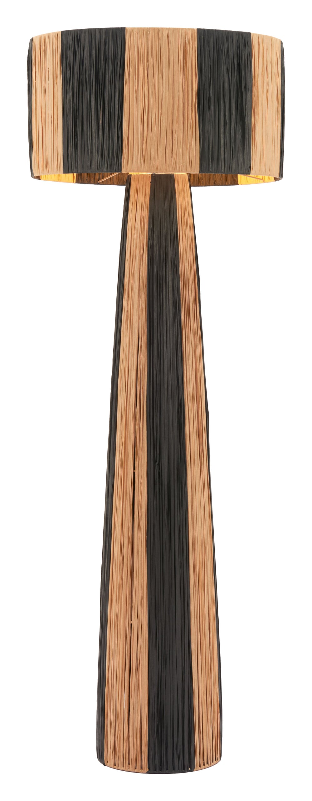 Zuo Modern Gala Floor Lamp - Modern Black & Natural Design For Elegant Ambiance In Home Or Hospitality Spaces Multicolor Steel,Paper 56184-zuo-modern