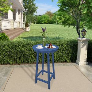 English Elm Patio Square Bar Table Weather Resistant Hips Wood Grain Finish for Deck or Pool T3609P482830