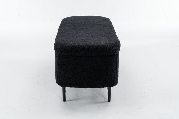 English Elm Bench Versatile Indoor Seating Solution In Elegant Black - Perfect For Living Room, Bedroom & Entryway T3903P372078