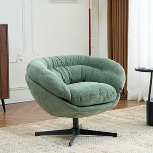 English Elm Christopher Knight Home® - Modern Chenille Office Chair 360° Swivel Accent Seat with Plush Upholstery, Compact Cozy Reading Spot Green N817P207777L