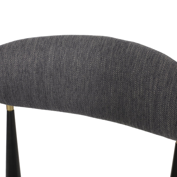 English Elm Christopher Knight Home® - Barstools Set Of 2 - Stylish Gray Upholstered Bar Stools With Backrest & Iron Legs For Versatile Spaces N779P248198G