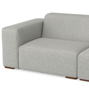 English Elm Rex Modular Corner Sectional with Performance Fabric Seating for Five in Grey B136P199214