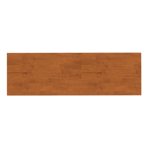 English Elm Harper Mid Century TV Media Stand for 65" TVs, Solid Rubberwood, Notched Drawers & Cord Management Light Brown B136P158724