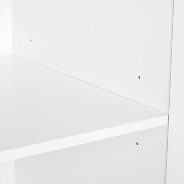 English Elm Lee 32" Wardrobe Closet White — Tall Slim Storage with 3 Shelves, 2 Soft-Close Drawers & Snap Assembly B365S00129