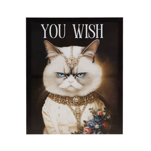 Madison Park Grumpy Cats Modern/Contemporary You Wish Canvas Wall Art MP95C-0333 You Wish/Multi