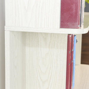 English Elm 31.5" Tall 5-tier Mdf Bookcase Slim Open Shelving Unit for Office Bedroom Living Room White W2899P444154