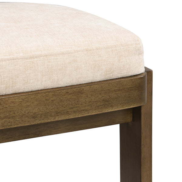 English Elm Christopher Knight Home® - Upholstered Modern Dining Chairs Set of 2 with Comfortable Fabric Seats, Solid Rubber Wood Legs, 330lb capacity and Timeless Design Beige N779P236964A