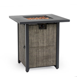 English Elm 28" Propane Gas Fire Pit Table - 50,000 Btu Steel Outdoor Heater For Patio, Garden & Deck Fun! W853P293852