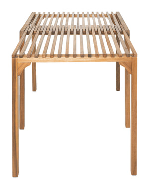 Zuo Modern Riviera Extendable Dining Table Natural – Solid Acacia Wood, Stylish Design For Indoor & Outdoor Use Natural Solid Acacia Wood 704154-zuo-modern