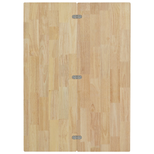 English Elm K&K Kitchen Island with Foldable Countertop, Spacious Mobile Storage Cart, Soft-Close Doors, Durable Rubberwood Top and Locking Wheels Grey-Blue N707P173036G