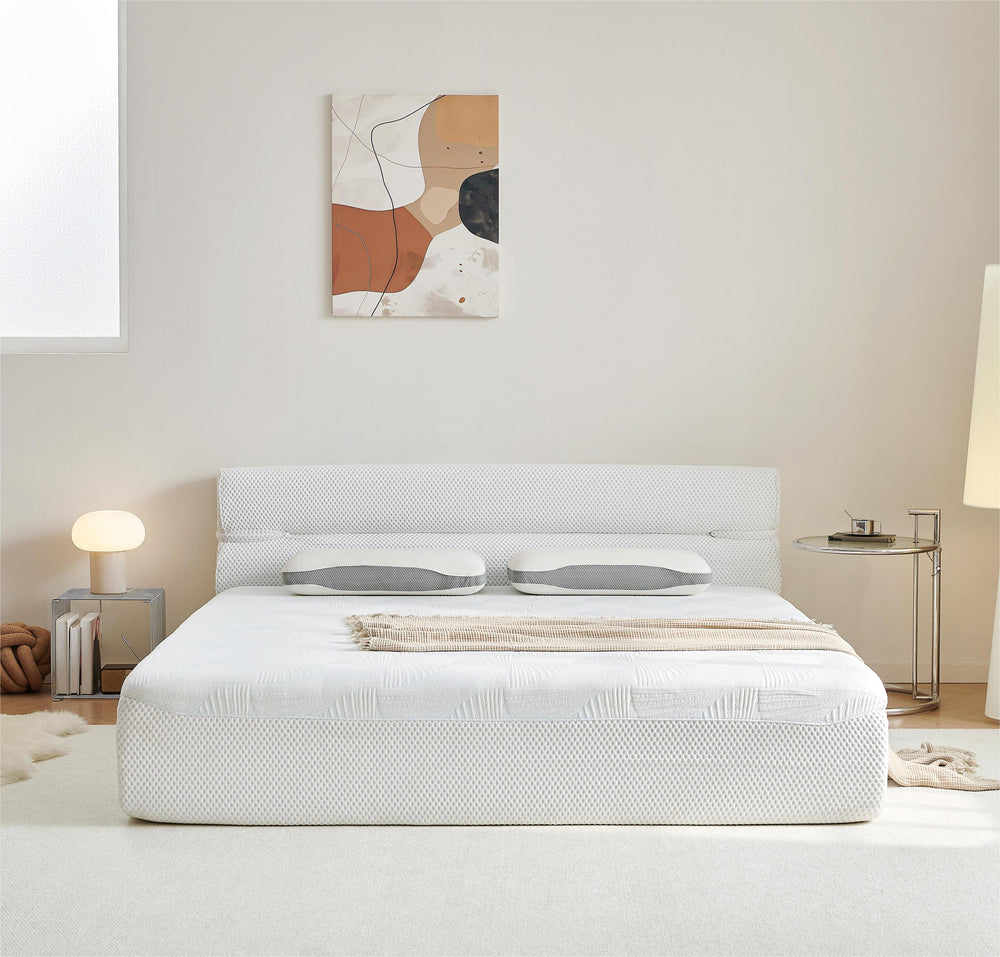 English Elm All In One Queen Mattress & Bed Frame - 15-Inch Cooling Mattress-In-A-Box For Small Spaces & Comfort W1359P364812
