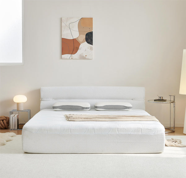 English Elm All In One Queen Mattress & Bed Frame - 15-Inch Cooling Mattress-In-A-Box For Small Spaces & Comfort W1359P364812