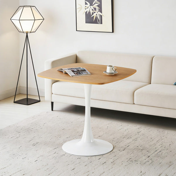 English Elm Halloween Square Pedestal Dining Table Walnut Finish Compact Nook Seating for Two W3766P397282
