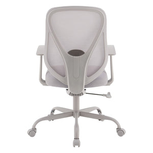 OSP Home Furnishings Ventilated Ergonomic Mesh Office Chair with Lumbar Support and Cushioned Fabric Seat EM14623-2