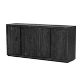 English Elm U-Style Distinctive Features Of A Four-Door Cabinet Sideboard With Ash Veneer Suitable For Hallway, Entryway, Living Room