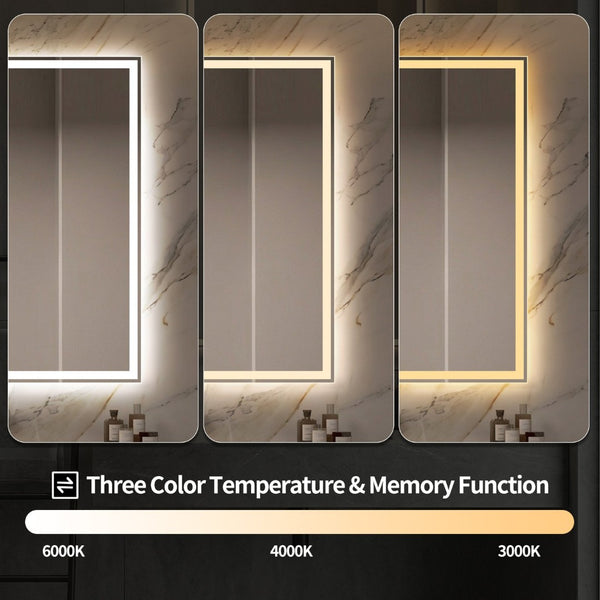 English Elm 48 in Led Vanity Wall Mirror Dimmable Anti-fog Copper-free Glass Spa Bath W2709P433629