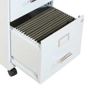 OSP Home Furnishings Metal File Cabinet Grey