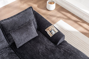 English Elm 103" Cloud Sectional Couch – L-Shape Chaise, Modern Boneless Modular Sofa For Cozy Living Spaces W1170S00041