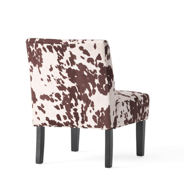 English Elm Accent Chair with Rubberwood Legs Plush Upholstery for Modern Living Spaces N771P218155M