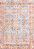 Unique Loom Timeless Paul Machine Made Medallion Rug Blue, Beige/Brown/Rust Red 8' 4" x 12' 2"