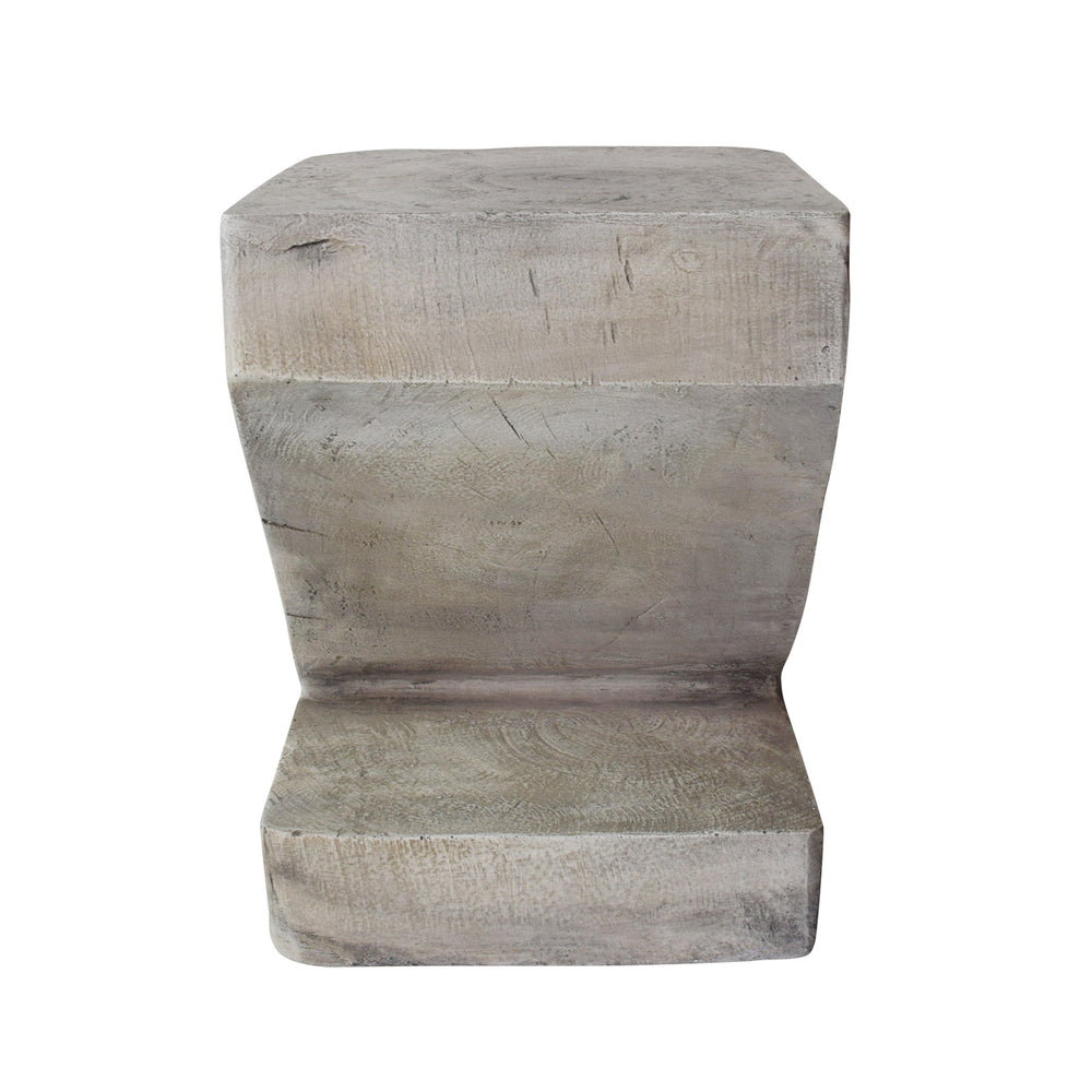 English Elm Christopher Knight Home® - SIDE Table Light Gray Concrete Accent - Sculptural Outdoor Side Table, Lightweight Durable Art Piece 63395.00LGRY