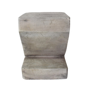 English Elm Christopher Knight Home® - SIDE Table Light Gray Concrete Accent - Sculptural Outdoor Side Table, Lightweight Durable Art Piece 63395.00LGRY