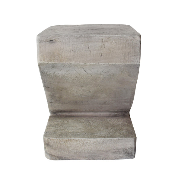 English Elm Christopher Knight Home® - SIDE Table Light Gray Concrete Accent - Sculptural Outdoor Side Table, Lightweight Durable Art Piece 63395.00LGRY