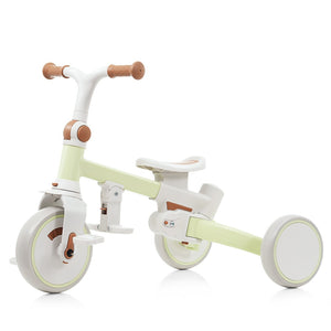English Elm 7 in 1 Convertible Toddler Trike Aluminum Foldable Push Bike with Canopy for Ages 1 to 6 Green N726P248345L