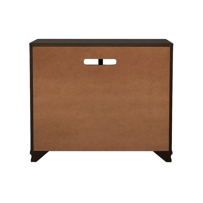 English Elm 6-Drawer Media Chest with Open Shelf, Brown Cherry Finish — Spacious Drawers, Sturdy Classic Design B016P356214